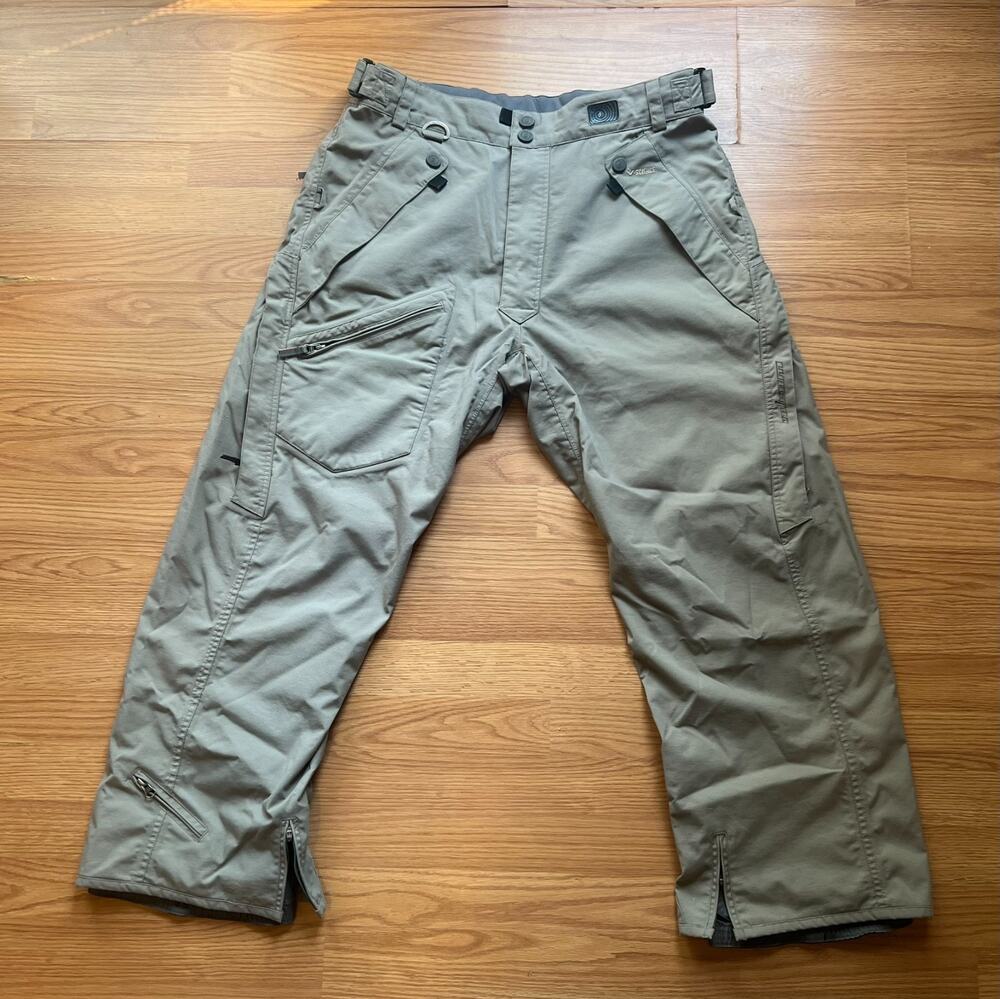 Volcom V-Science Trailblazer Snowboard Snow Pants Mens XL Gray Cargo Ski